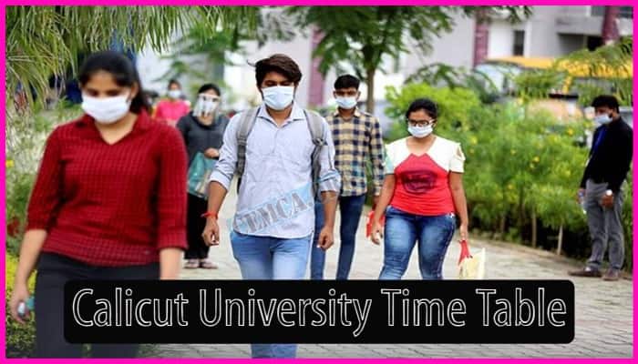 Calicut University Time Table 2024
