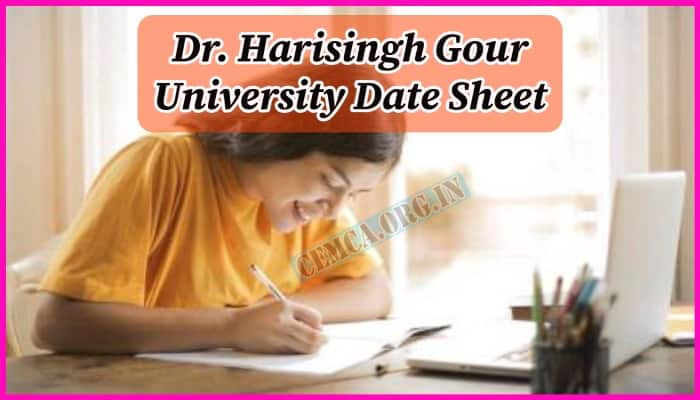 Dr. Harisingh Gour University Date Sheet 2023