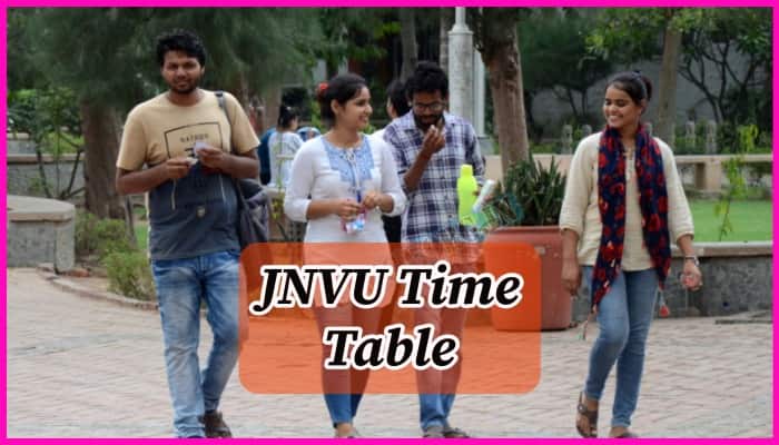JNVU Time Table 2023