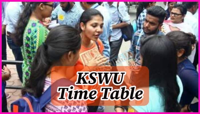 KSWU Time Table 2024