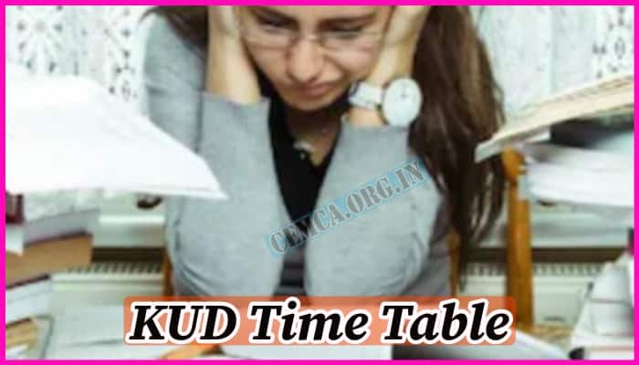 KUD Time Table 2024