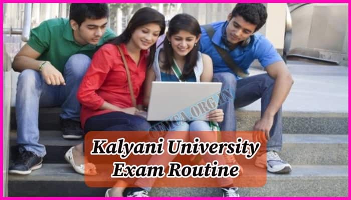 Kalyani University Exam Routine 2023