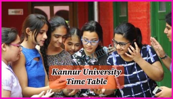 Kannur University Time Table 2024