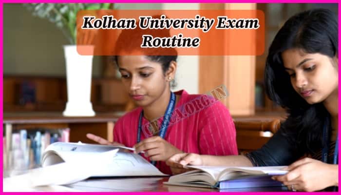 Kolhan University Exam Routine 2023