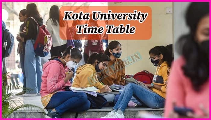 Kota University Time Table 2023