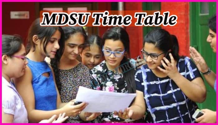 MDSU Time Table 2024