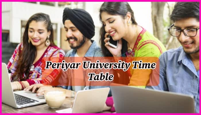 Periyar University Time Table 2024