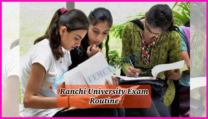Ranchi University Exam Routine 2023