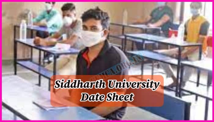 Siddharth University Date Sheet 2023