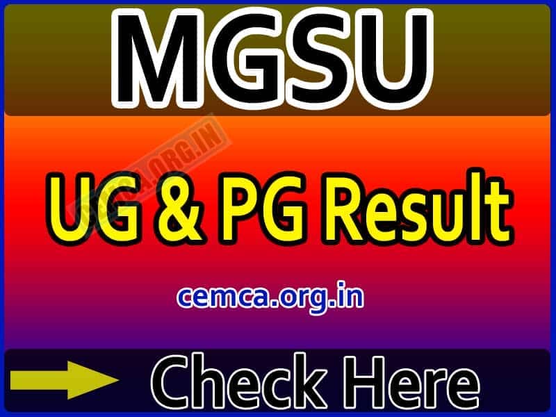 MGSU Result