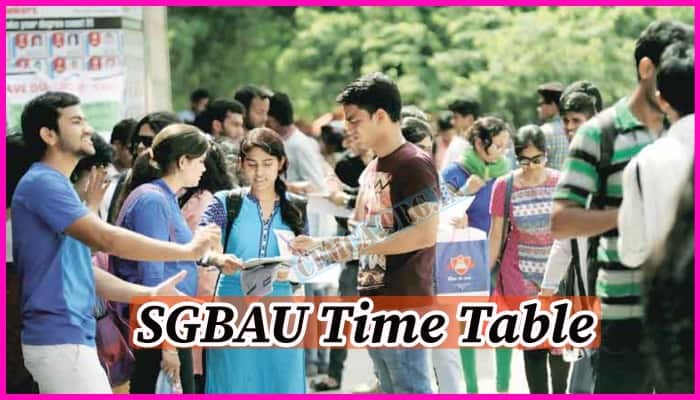 SGBAU Time Table 2023