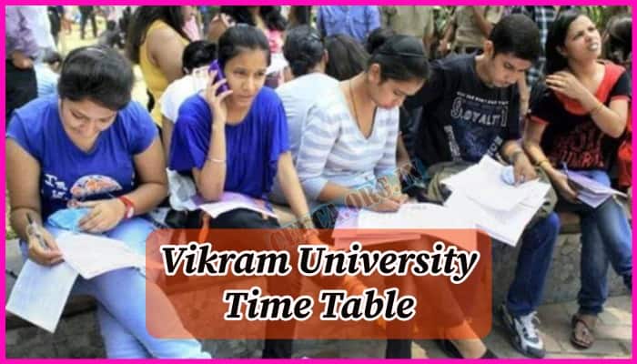 Vikram University Time Table 2024