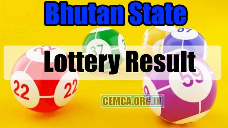 Bhutan State Lottery Result