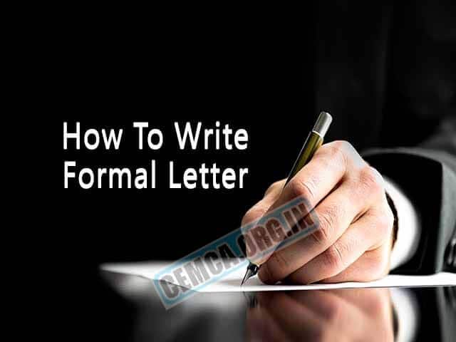 Formal Letter