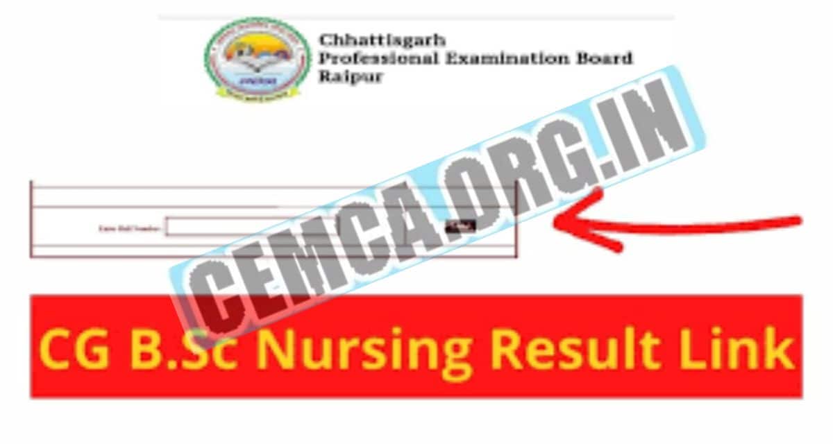 CG B.sc Nursing 2022 Result