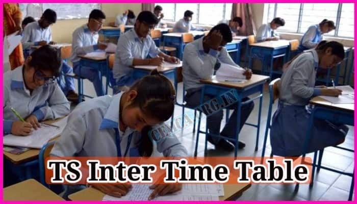 TS Inter Time Table 2024