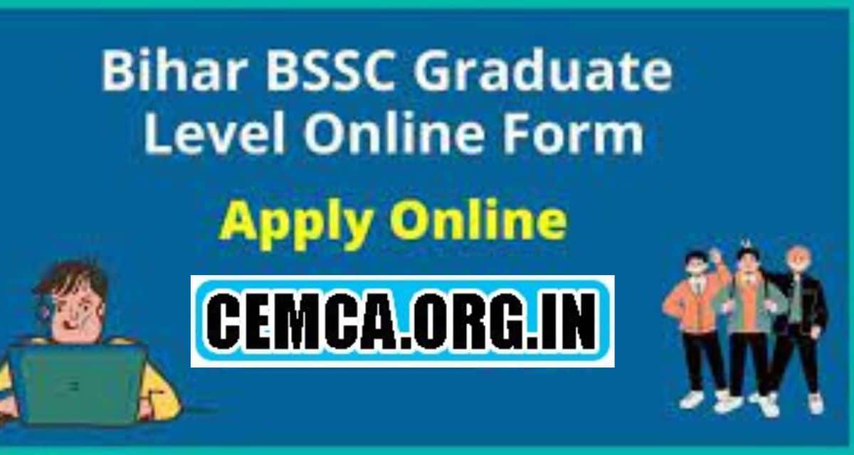 Bihar BSSC Graduate Level Online Form 2022 