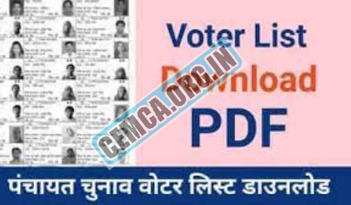 Panchayat Voter List State Wise