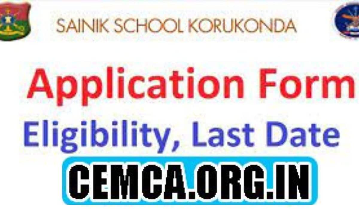 Sainik School Korukonda Admission 2022-23