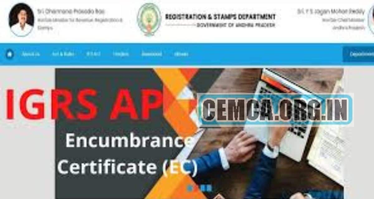 IGRS AP 2025, IGRS AP Encumbrance Certificate Download | Know About ...