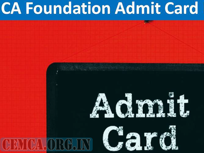 CA Foundation Admit Card 2023