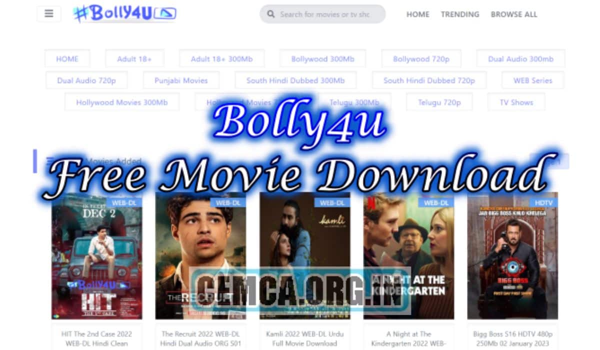 Bolly4u 2023 300MB Dual Audio Free HD Movies Hindi Dubbed Download