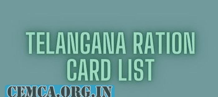 Telangana State Ration Card List 2024