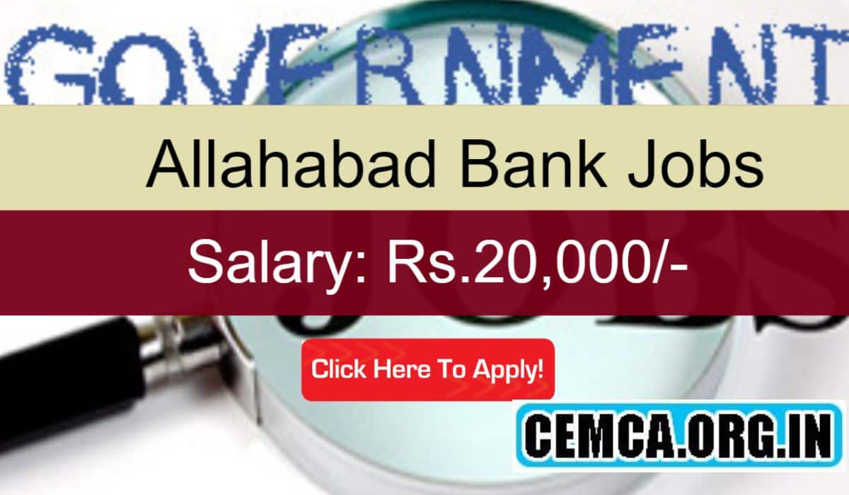 Allahabad Bank Recruitment 2024 
