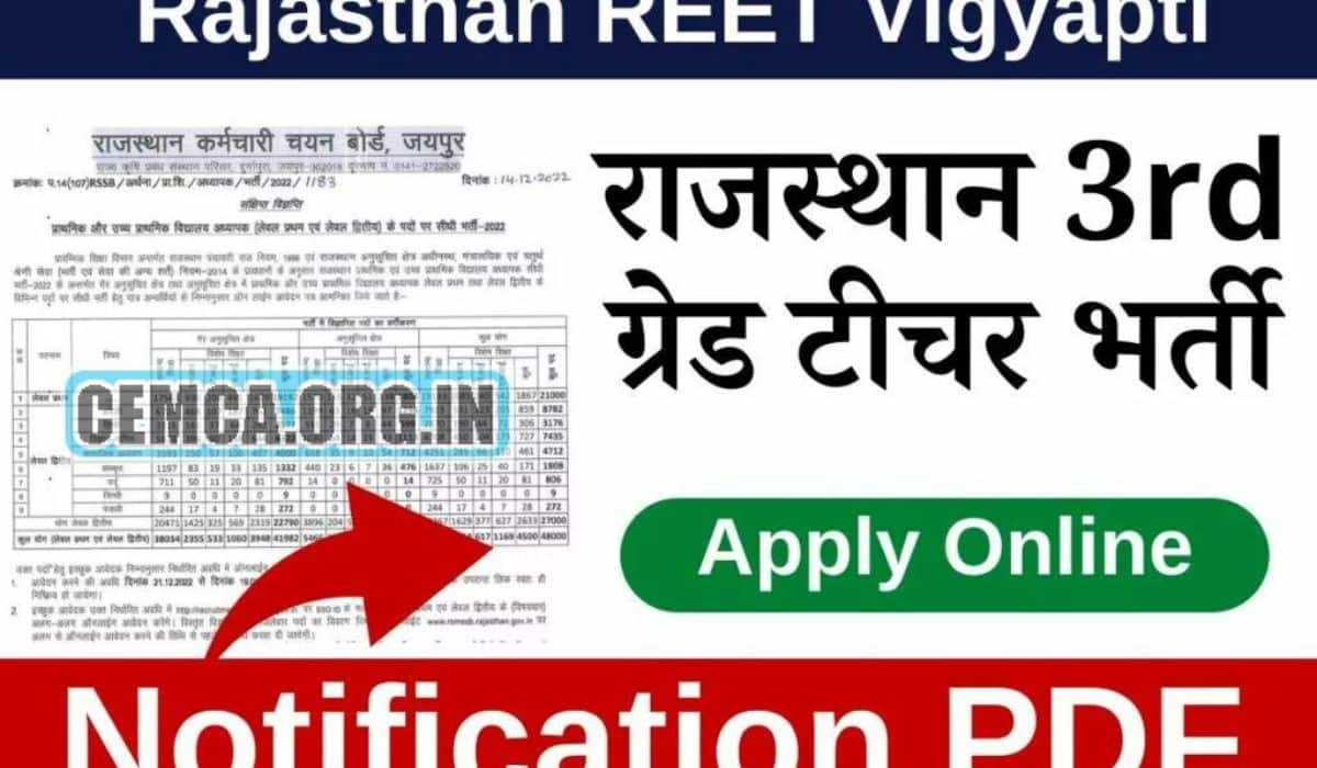 REET Application Form 2024 Apply RSMSSB Level 1 and Level 2 Vacancy