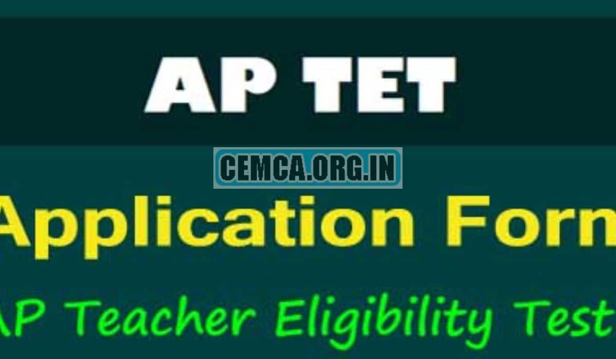 AP TET Application Form 2024 Andhra Pradesh TET Notification, Apply