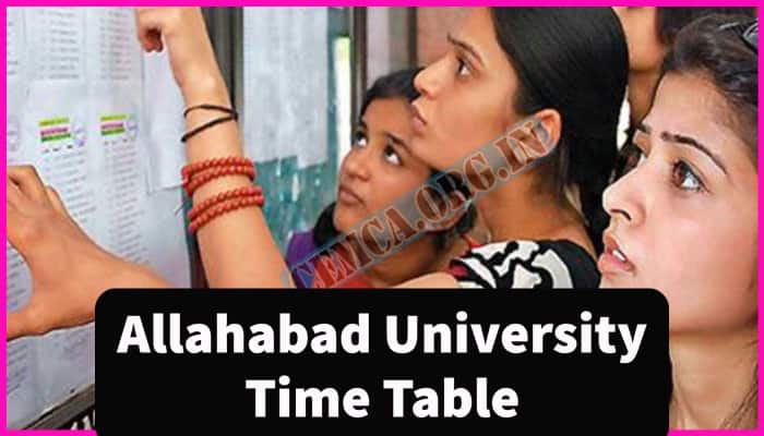 Allahabad University Time Table 2024