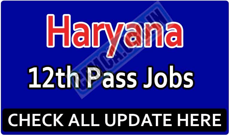 Haryana 12th Pass Jobs