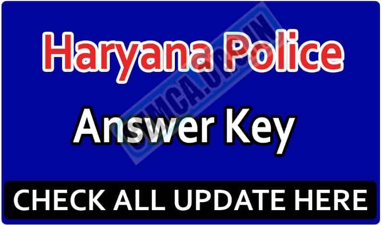 Haryana Police Answer Key