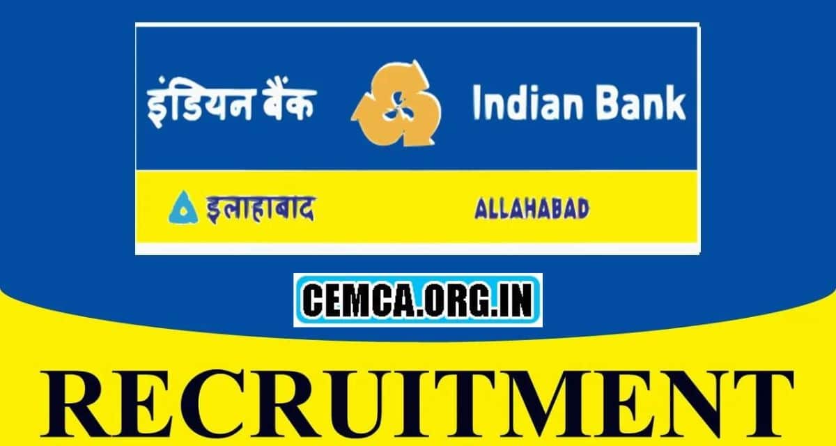 Indian Bank Recruitment 2024