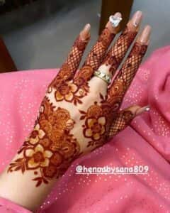 Mehndi Designs For Full Hands For Wedding Party 240x300 