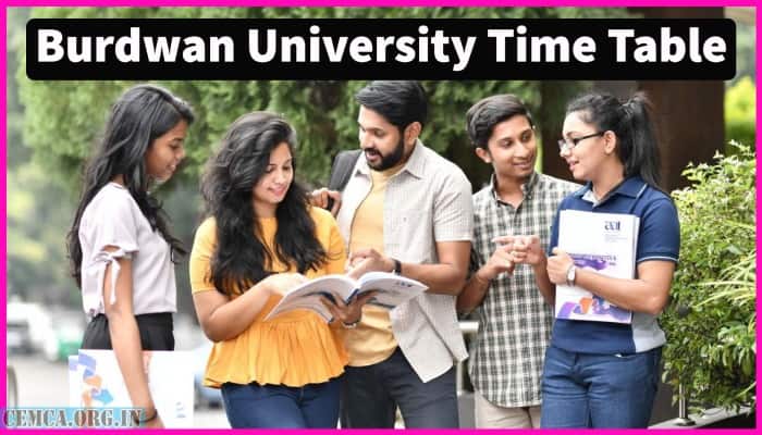 Burdwan University Time Table 2023