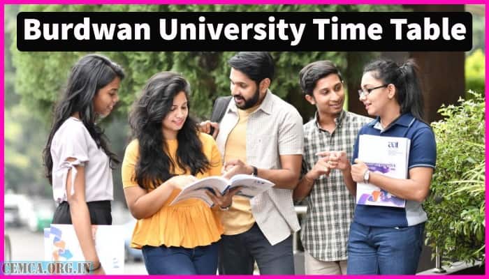 Burdwan University Time Table 2024