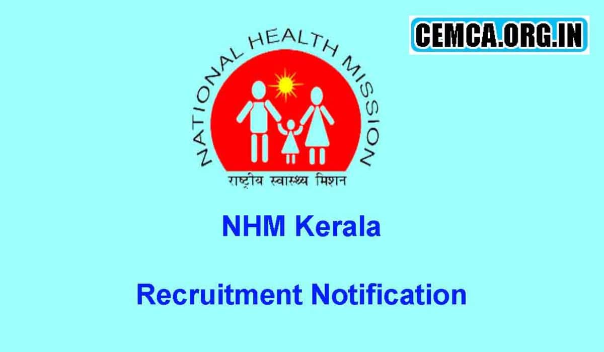 NHM Kerala Recruitment 2024