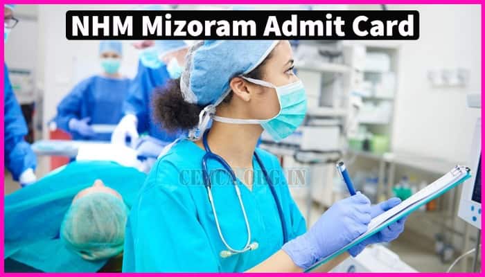 NHM Mizoram Admit Card 2023