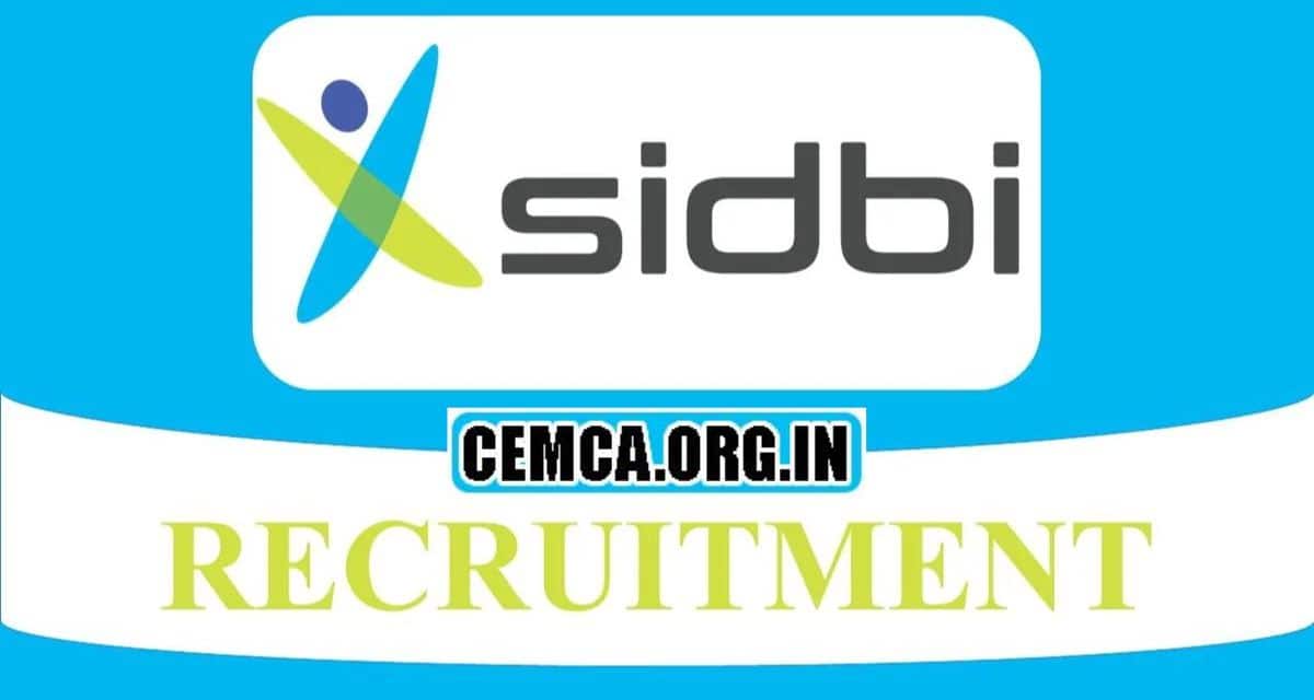SIDBI Recruitment 2024 Apply Online SIDBI Bank Vacancies @ www.sidbi.in