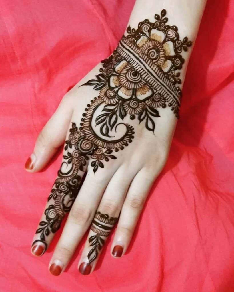 Simple New Mehndi Designs for hands