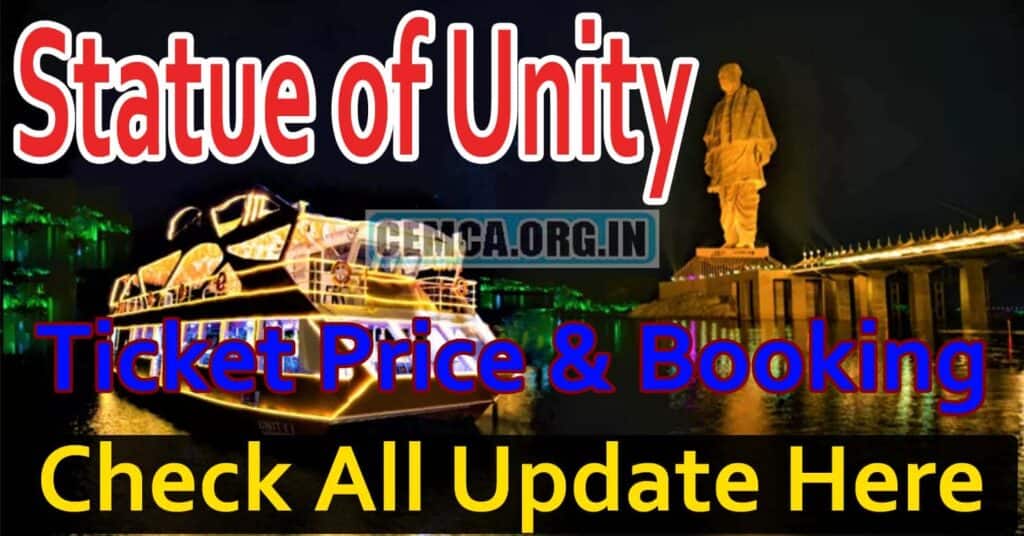 Statue of Unity Ticket Booking