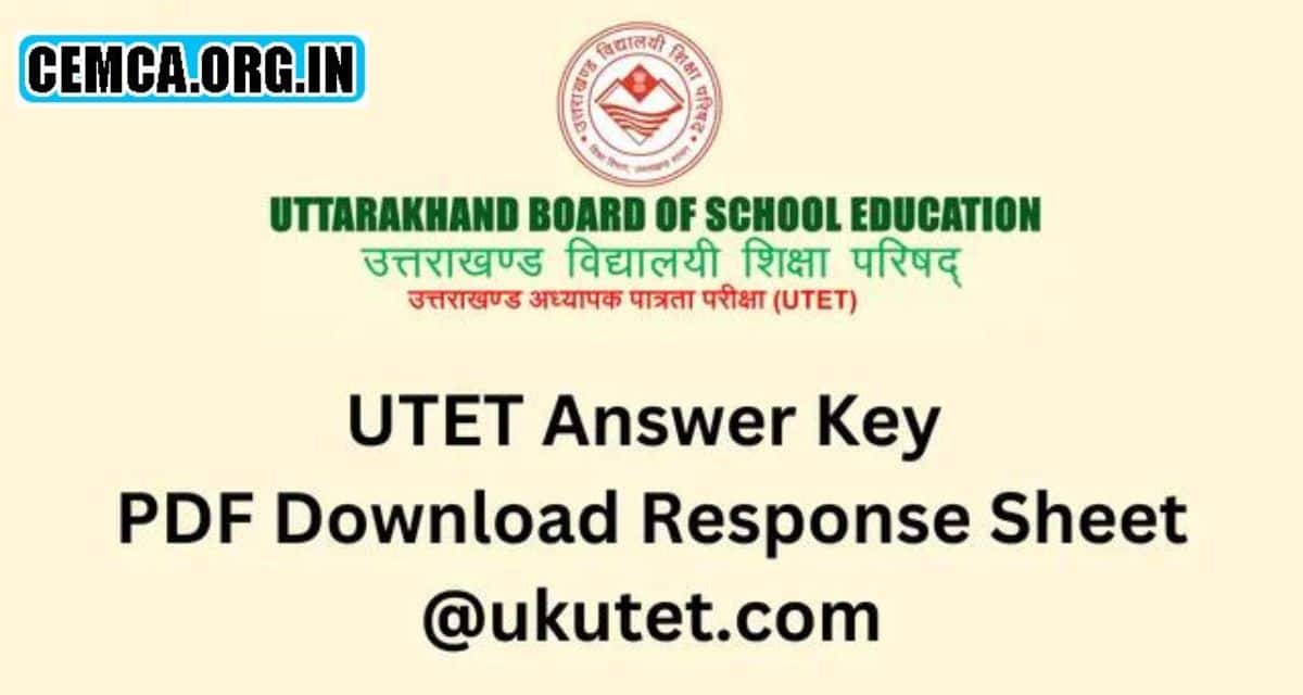 UTET Answer Key 2023 