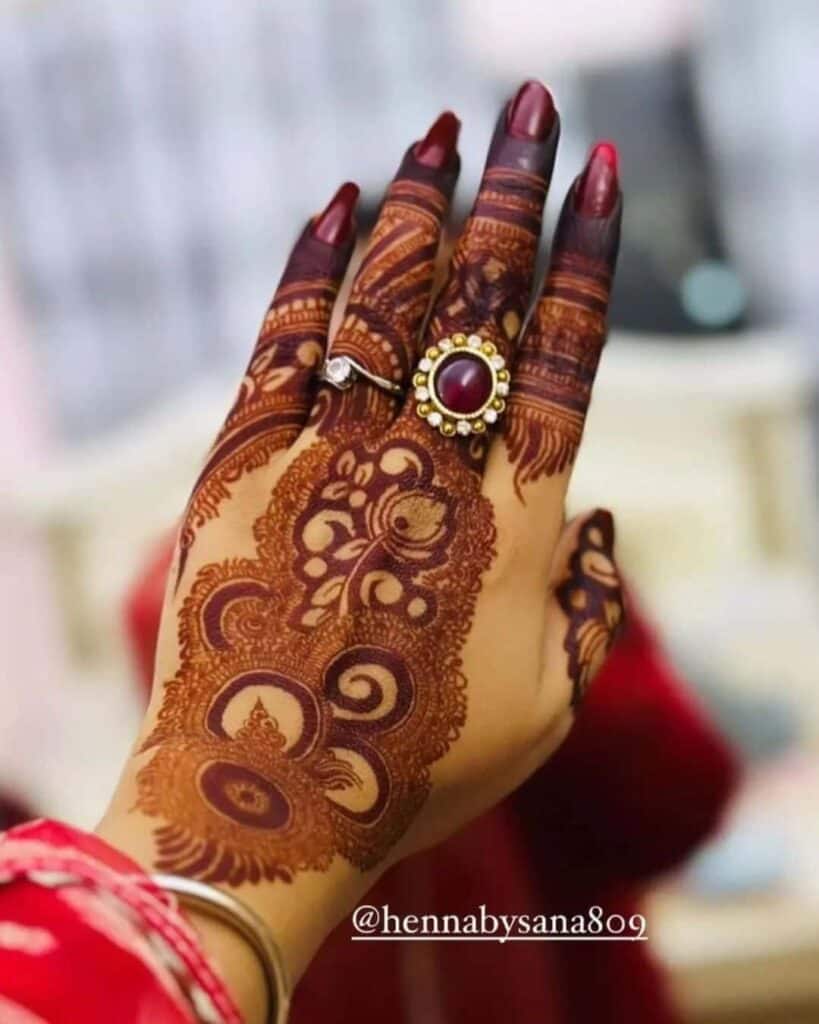 cute Mehndi Designs for Full Hands for patry