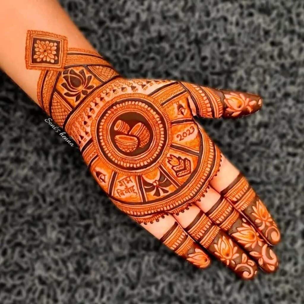 deshi Mehndi Designs for Full Hands