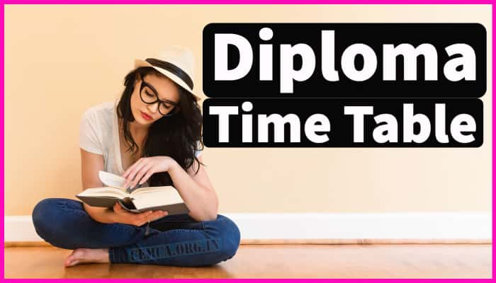 diploma time table 2024