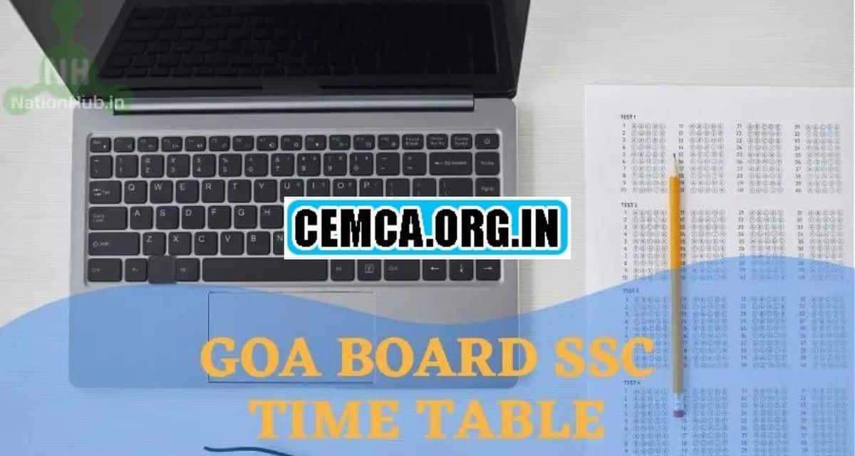Goa SSC Time Table 2024