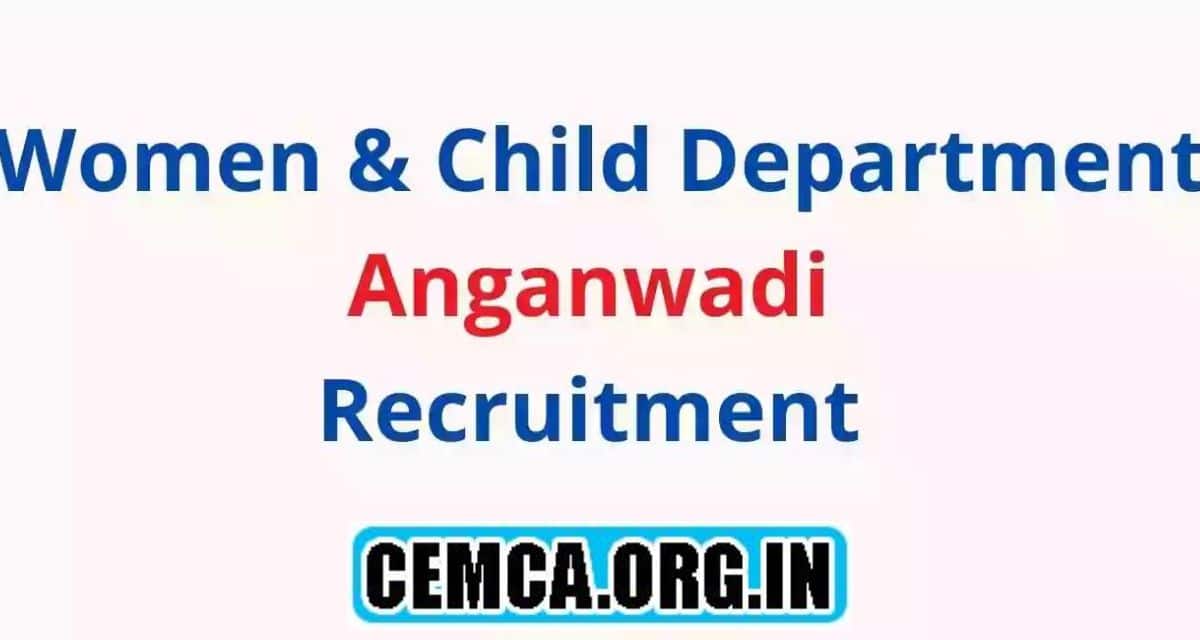 Manipur Anganwadi Recruitment 2024