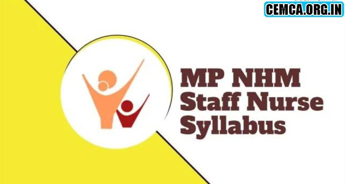 NHM Madhya Pradesh Syllabus 2024