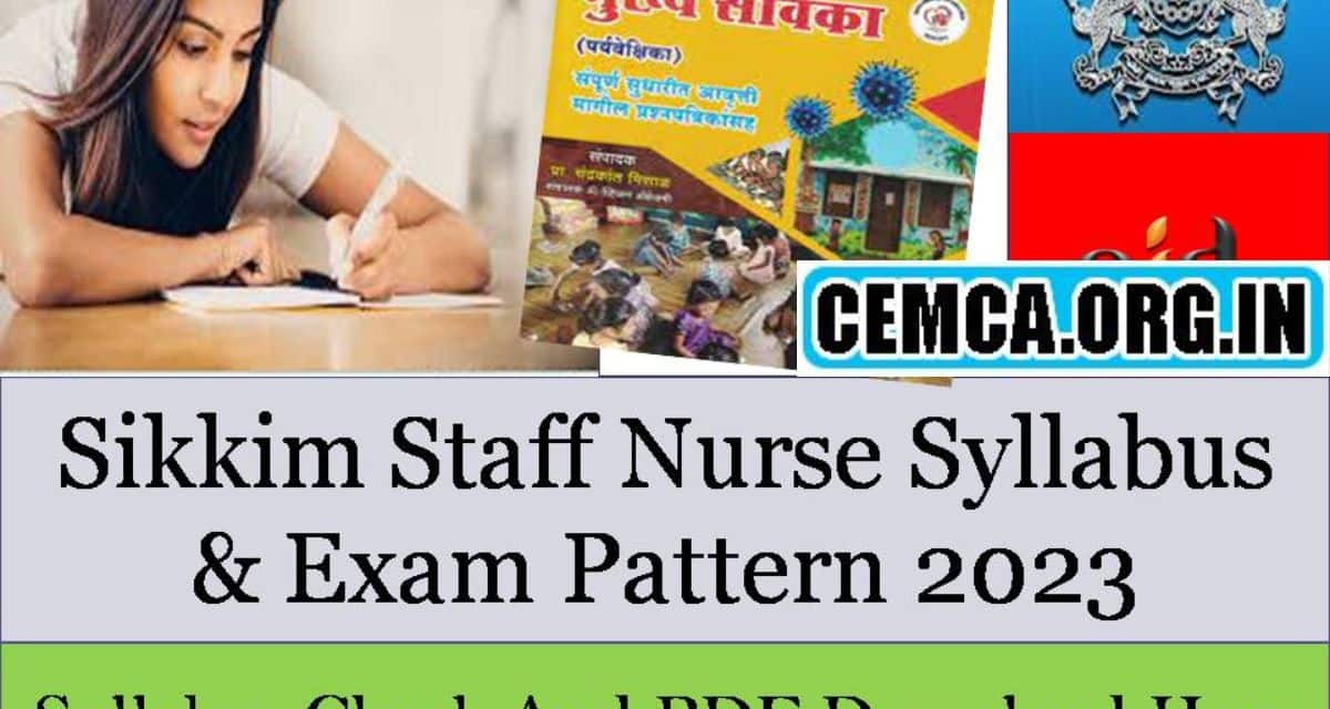 NHM Sikkim Exam Syllabus 2023